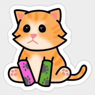 tater tot cat Sticker